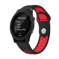 For Garmin Forerunner 935 22mm Sports Breathable Silicone Watch Band(Black+Red)