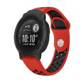 For Garmin Instinct 2 22mm Sports Breathable Silicone Watch Band(Red+Black)