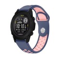 For Garmin Descent G1 22mm Sports Breathable Silicone Watch Band(Midnight Blue+Pink)