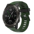 For Garmin D2 Delta PX 26mm Camouflage Printed Silicone Watch Band(Army Green+Army Camouflage)