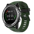 For Garmin Descent MK 1 26mm Camouflage Printed Silicone Watch Band(Army Green+Army Camouflage)