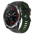 For Garmin Descent MK 2i 26mm Camouflage Printed Silicone Watch Band(Army Green+Bamboo Camouflage)