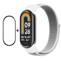 For Xiaomi Mi Band 8 ENKAY Hat-Prince 2 in 1 Set Full Coverage Screen Protector + Nylon Loop Watch B