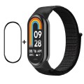 For Xiaomi Mi Band 8 ENKAY Hat-Prince 2 in 1 Set Full Coverage Screen Protector + Nylon Loop Watch B