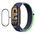 For Xiaomi Mi Band 8 ENKAY Hat-Prince 2 in 1 Set Full Coverage Screen Protector + Nylon Loop Watch B