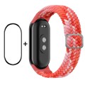 For Xiaomi Mi Band 8 ENKAY Hat-Prince 2 in 1 Set Full Coverage Screen Protector + Elastic Braided Ny