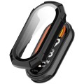For Xiaomi Mi Band 8 ENKAY Hat-Prince Full Coverage PC Frame + Tempered Glass Film Watch Case(Black)