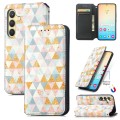 For Samsung Galaxy S24 5G CaseNeo Colorful Magnetic Leather Phone Case(Rhombus)