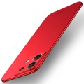 For Xiaomi?Redmi Note 13 5G MOFI Micro-Frosted PC Ultra-thin Hard Phone Case(Red)