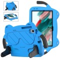 For Sumsung Galaxy Tab A8 10.5 2021 Ice Baby EVA Shockproof Hard PC Tablet Case(Sky Blue+Black)