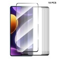 10pcs For Xiaomi Poco F5 / Redmi Note 12 Turbo ENKAY Full Glue High Aluminum-silicon Tempered Glass