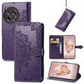 For OnePlus Ace 3 Mandala Flower Embossed Leather Phone Case(Purple)