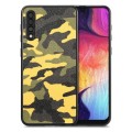 For Samsung Galaxy A50 Camouflage Leather Back Cover Phone Case(Yellow)