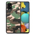 For Samsung Galaxy A51 5G Camouflage Leather Back Cover Phone Case(Green)