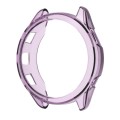 For Garmin Forerunner 265 ENKAY Hat-Prince Transparent TPU Frame Drop Protection Case(Purple)
