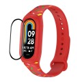 For Xiaomi Mi Band 8 ENKAY Hat-Prince Full Coverage Screen Protector + Adjsutable Silicone Sport Loo