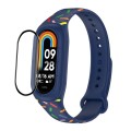 For Xiaomi Mi Band 8 ENKAY Hat-Prince Full Coverage Screen Protector + Adjsutable Silicone Sport Loo