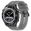 For Huawei Watch Ultimate Long & Short Sports Solid Color Silicone Watch Band Set(Grey)