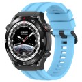 For Huawei Watch Ultimate Long & Short Sports Solid Color Silicone Watch Band Set(Sky Blue)