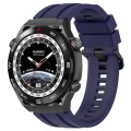 For Huawei Watch Ultimate Long & Short Sports Solid Color Silicone Watch Band Set(Midnight Blue)