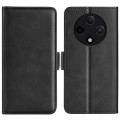 For OPPO A3 Pro 5G Dual-side Magnetic Buckle Horizontal Flip Leather Phone Case(Black)