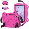 For Sumsung Galaxy Tab A 8.4 2020 T307/T307u Ice Baby EVA Shockproof Hard PC Tablet Case(Rose Red+Bl