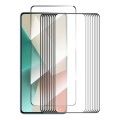 For Redmi Note 13 / Note 13 Pro 10pcs ENKAY Hat-Prince Full Glue High Aluminum-silicon Tempered Glas