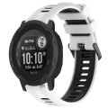For Garmin Instinct 2 Sports Two-Color Silicone Watch Band(White+Black)