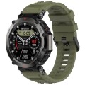 For Amazfit T-Rex Ultra Silicone Sports Watch Band(Dark Green)