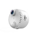 R10 4K HD Night Vision Cell Phone Remote Camera WiFi Webcam Home Network Monitor Camera(White)