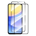 For Samsung Galaxy A15 4G / 5G 2pcs ENKAY Hat-Prince Full Glue High Aluminum-silicon Tempered Glass