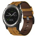 For Garmin D2 Charlie 26mm Leather Textured Watch Band(Brown)