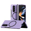 For Samsung Galaxy Z Fold5 5G Skin Feel Magnetic Shockproof Protective Phone Case(Purple)