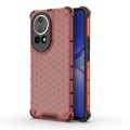 For Huawei Nova12 pro Shockproof Honeycomb Phone Case(Red)