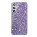 For Samsung Galaxy A34 5G Glitter Sequins Epoxy TPU Phone Case(Purple)