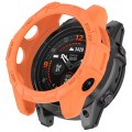 For Garmin Epix Pro 51mm / Fenix 7X / 7X Pro Armored TPU Half Wrapped Watch Protective Case(Orange)