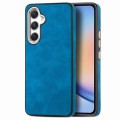 For  Samsung Galaxy A34 5G Skin-Feel Electroplating TPU Shockproof Phone Case(Blue)