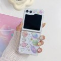 For Samsung Galaxy  Z Flip5 Glitter Sequins Epoxy TPU Phone Case(Pink)