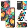 For OPPO A78 4G CaseNeo Colorful Magnetic Leather Phone Case(Colorful Cloud)