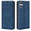For Samsung Galaxy A05 Retro-skin Magnetic Suction Leather Phone Case(Dark Blue)