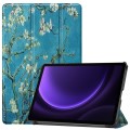 For Samsung Galaxy Tab S9 FE 10.9 JUNSUNMAY Custer Painted 3-Fold Stand Leather Smart Tablet Case(Ap