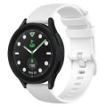 For Samsung Galaxy watch 5 Pro Golf Edition 20mm Checkered Silicone Watch Band(White)
