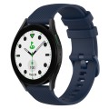 For Samsung Galaxy watch 5 Golf Edition 20mm Checkered Silicone Watch Band(Navy Blue)