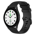 For Samsung Galaxy watch 5 Golf Edition 20mm Checkered Silicone Watch Band(Black)