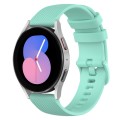 For Samsung Galaxy Watch 5  40mm 20mm Checkered Silicone Watch Band(Teal)