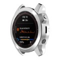 For Garmin Fenix 7X Pro Half Package Electroplated TPU Watch Protective Case(Sliver)