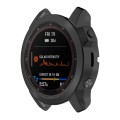 For Garmin Epix Pro 51mm Half Package Electroplated TPU Watch Protective Case(Black)