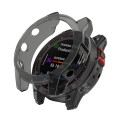 For Garmin Epix Pro 42mm Half-Package TPU Watch Protective Case(Transparent Black)