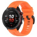 For Garmin Approach S70 47mm 22mm Sports Silicone Watch Band(Orange)