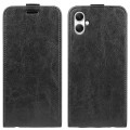 For Samsung Galaxy A05 R64 Texture Vertical Flip Leather Phone Case(Black)